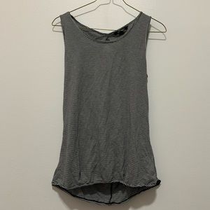 Black and white striped tank top
